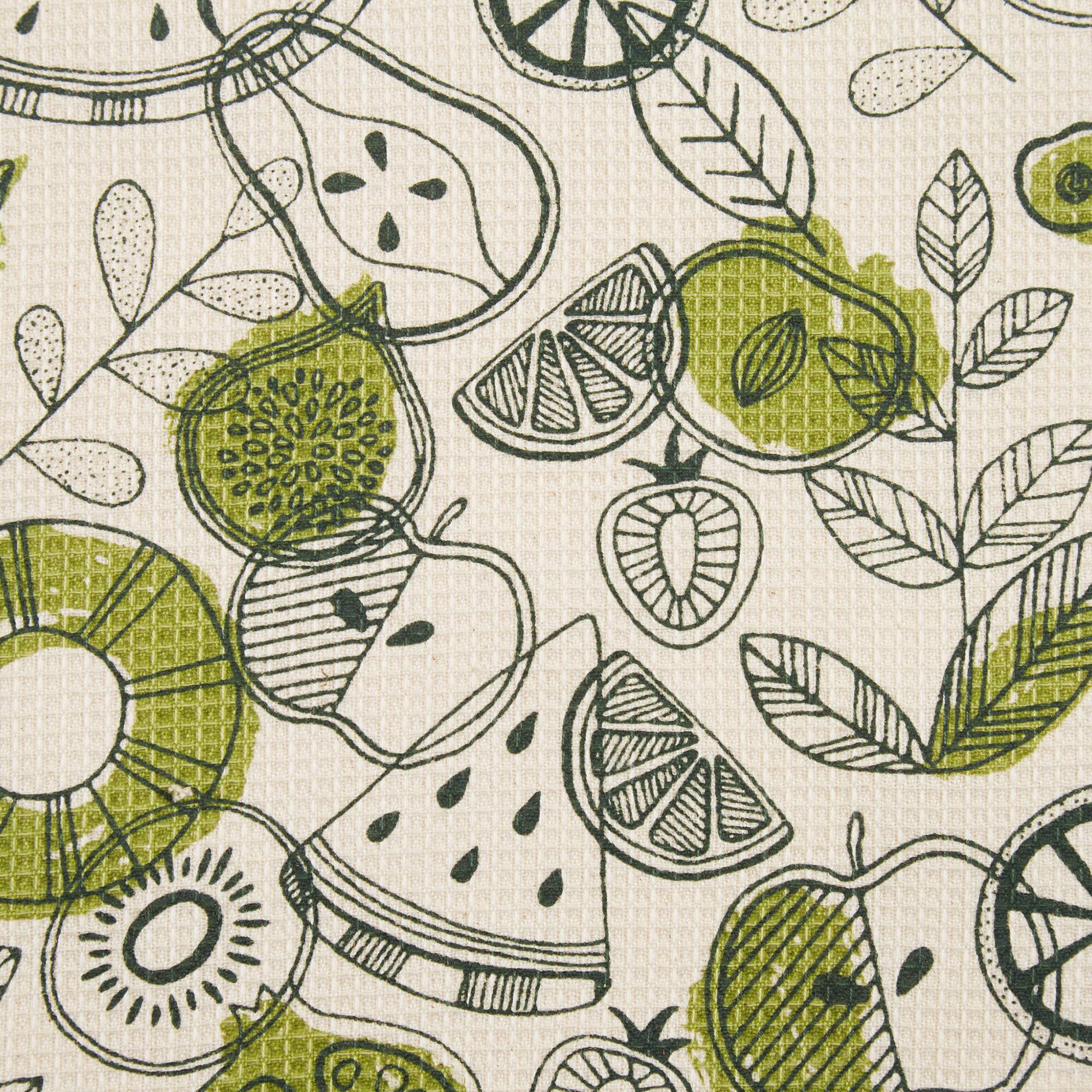Fresh Produce Print Dishtowel & Dishcloth (Set of 6)